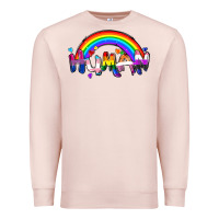 Pale Pink Human pride Premium Sweatshirt - FaDigitalArtStudio