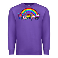 Purple Human pride Premium Sweatshirt - FaDigitalArtStudio