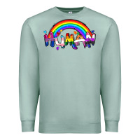 Seafoam Human pride Premium Sweatshirt - FaDigitalArtStudio