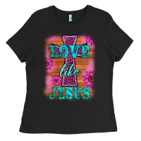 Black love like jesus Ladies Tee - BarkalooDesign