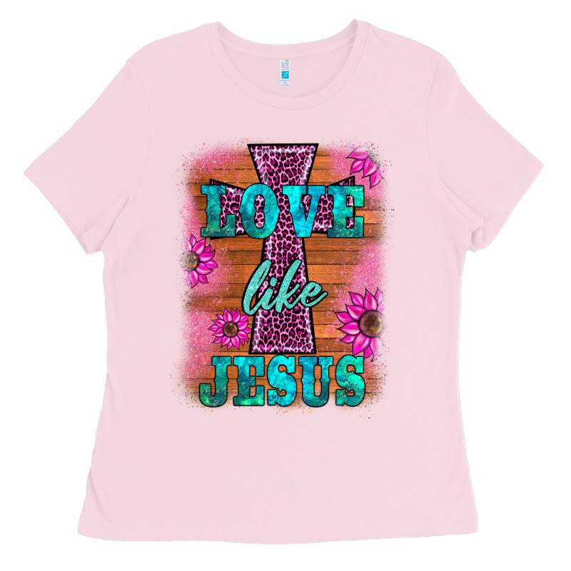 Love Like Jesus Ladies Tee by BarkalooDesign | Teevron