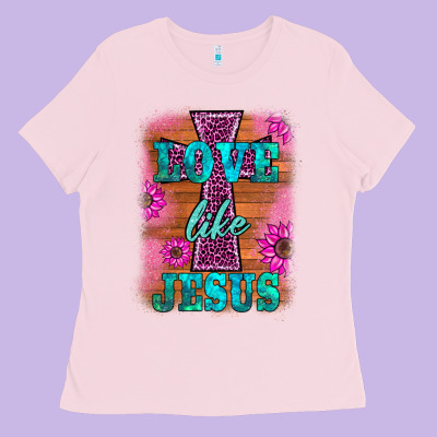 Love Like Jesus Ladies Tee Designed By Barkaloodesign