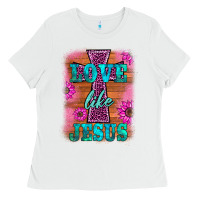 White love like jesus Ladies Tee - BarkalooDesign
