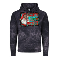 Cloud Black ho ho howdy with santa Vintage Hoodie - RanaPortraitStore
