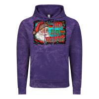 Cloud Purple ho ho howdy with santa Vintage Hoodie - RanaPortraitStore