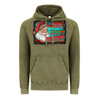 Vintage Olive ho ho howdy with santa Vintage Hoodie - RanaPortraitStore