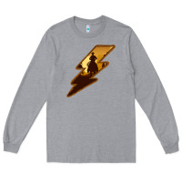 Heather Grey Cowboy Sunset Lightning Long Sleeve Tee - Bettercallsaul