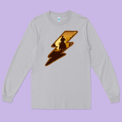 Cowboy Sunset Lightning Long Sleeve Tee Designed By Bettercallsaul