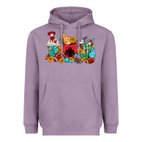 Lavender Coffee And American Football Coffee Cups Heavyweight Hoodie - FaDigitalArtStudio