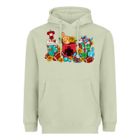 Matcha Coffee And American Football Coffee Cups Heavyweight Hoodie - FaDigitalArtStudio
