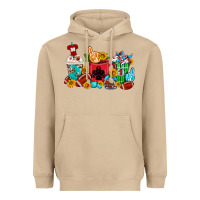 Mushroom Coffee And American Football Coffee Cups Heavyweight Hoodie - FaDigitalArtStudio