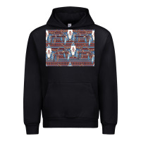 Black Bull Skull Pattern Urban Hoodie - CowhideDigitalArt