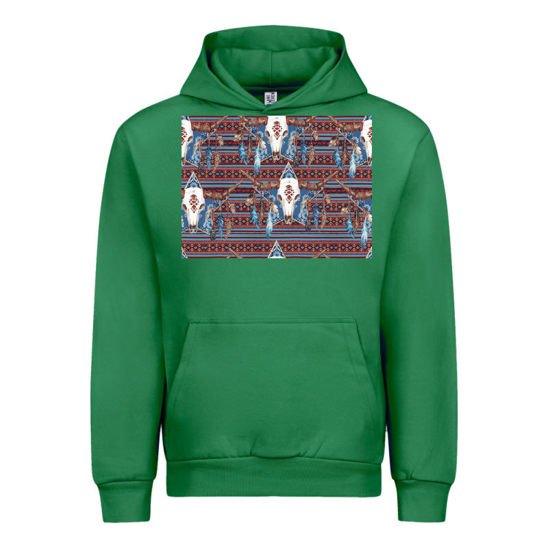Bull Skull Pattern Urban Hoodie by CowhideDigitalArt | Teevron