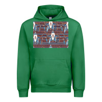 Emerald Bull Skull Pattern Urban Hoodie - CowhideDigitalArt