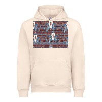 Sandshell Bull Skull Pattern Urban Hoodie - CowhideDigitalArt