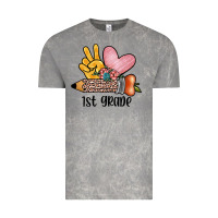 Cloud Rock peace love 1st grade Vintage Tee - JahusDesignShop