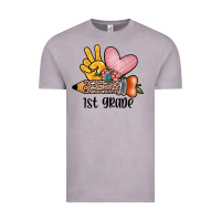 Vintage Zinc peace love 1st grade Vintage Tee - JahusDesignShop