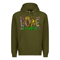 Army Green love crawfish mardi gras olivia Premium Hoodie - OliviaCreatesArt