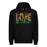 Black love crawfish mardi gras olivia Premium Hoodie - OliviaCreatesArt