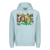 Blue Mist love crawfish mardi gras olivia Premium Hoodie - OliviaCreatesArt