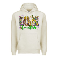 Oatmeal Heather love crawfish mardi gras olivia Premium Hoodie - OliviaCreatesArt