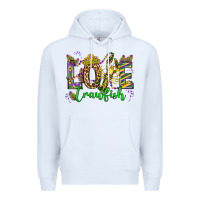 White love crawfish mardi gras olivia Premium Hoodie - OliviaCreatesArt