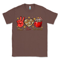 Chestnut Peace Love Hot Chocolate Classic Tee - BundleAndBundleShop