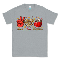 Heather Grey Peace Love Hot Chocolate Classic Tee - BundleAndBundleShop