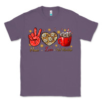 Lavender Peace Love Hot Chocolate Classic Tee - BundleAndBundleShop