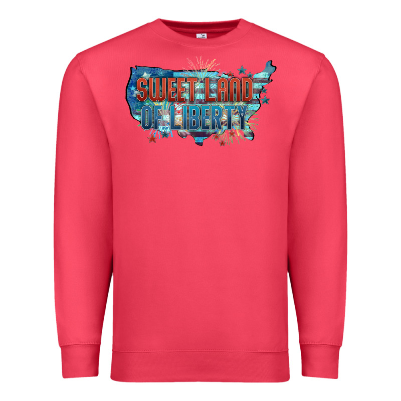 Sweet Land Of Liberty Premium Sweatshirt by FaDigitalArtStudio | Teevron