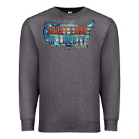 Charcoal Heather Sweet land of liberty Premium Sweatshirt - FaDigitalArtStudio