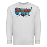 Dove Grey Sweet land of liberty Premium Sweatshirt - FaDigitalArtStudio