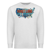Oatmeal Heather Sweet land of liberty Premium Sweatshirt - FaDigitalArtStudio