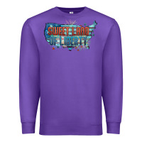 Purple Sweet land of liberty Premium Sweatshirt - FaDigitalArtStudio