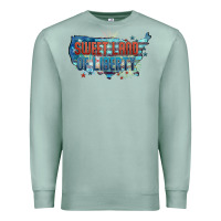 Seafoam Sweet land of liberty Premium Sweatshirt - FaDigitalArtStudio
