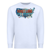 White Sweet land of liberty Premium Sweatshirt - FaDigitalArtStudio