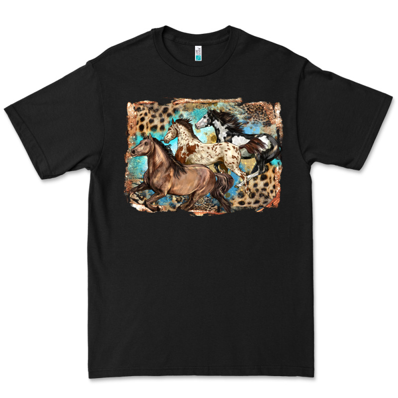 3 Western Horses Running Free Premium Tee by LillyAllenDesigns | Teevron