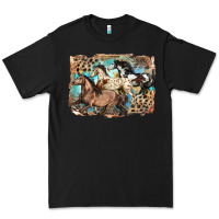 Black 3 western horses running free Premium Tee - LillyAllenDesigns
