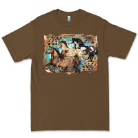 Cacao 3 western horses running free Premium Tee - LillyAllenDesigns