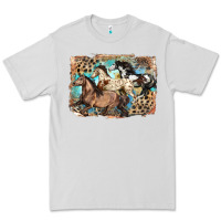 Dove Grey 3 western horses running free Premium Tee - LillyAllenDesigns