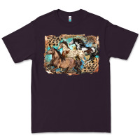 Plum 3 western horses running free Premium Tee - LillyAllenDesigns