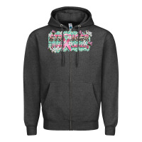 Charcoal Heather stronger than cancer cancer awareness Zipper Hoodie - CowGirlArtShop
