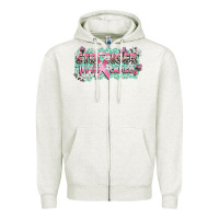 Oatmeal Heather stronger than cancer cancer awareness Zipper Hoodie - CowGirlArtShop
