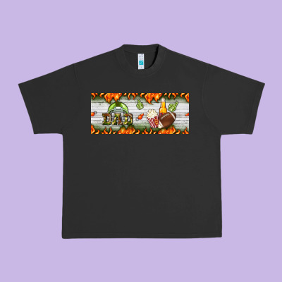 Football Dad Urban Heavy Tee Designed By Bundleandbundleshop
