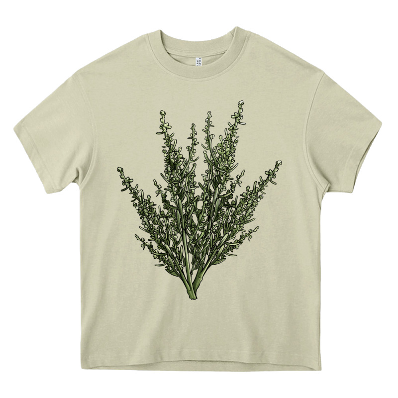 Botanical Sagebrush Illustrations Heavy Core Tee by LillyAllenDesigns | Teevron
