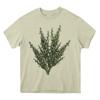 Mossy Botanical Sagebrush Illustrations Heavy Core Tee - LillyAllenDesigns