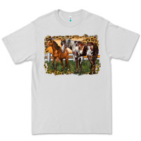 Dove Grey 2 horses at the ranch Premium Tee - LillyAllenDesigns