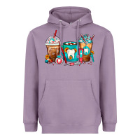 Lavender Dentist Coffee Cups Heavyweight Hoodie - FaDigitalArtStudio