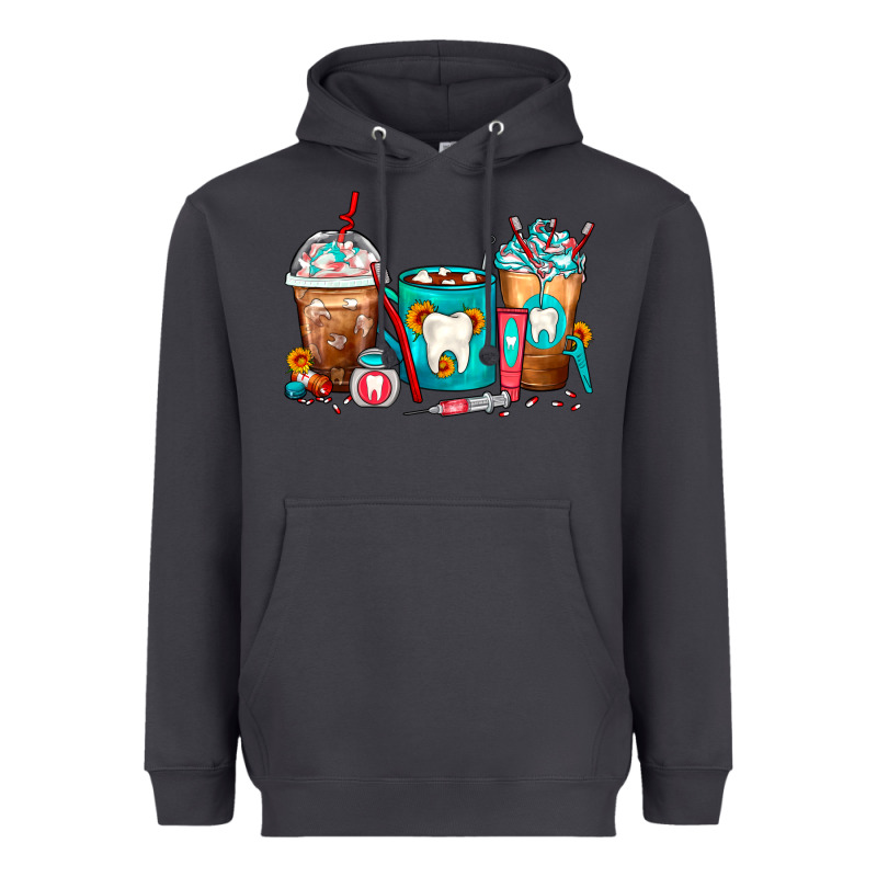 Dentist Coffee Cups Heavyweight Hoodie by FaDigitalArtStudio | Teevron