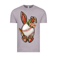 Vintage Zinc Baseball Easter Bunny Vintage Tee - BundleAndBundleShop